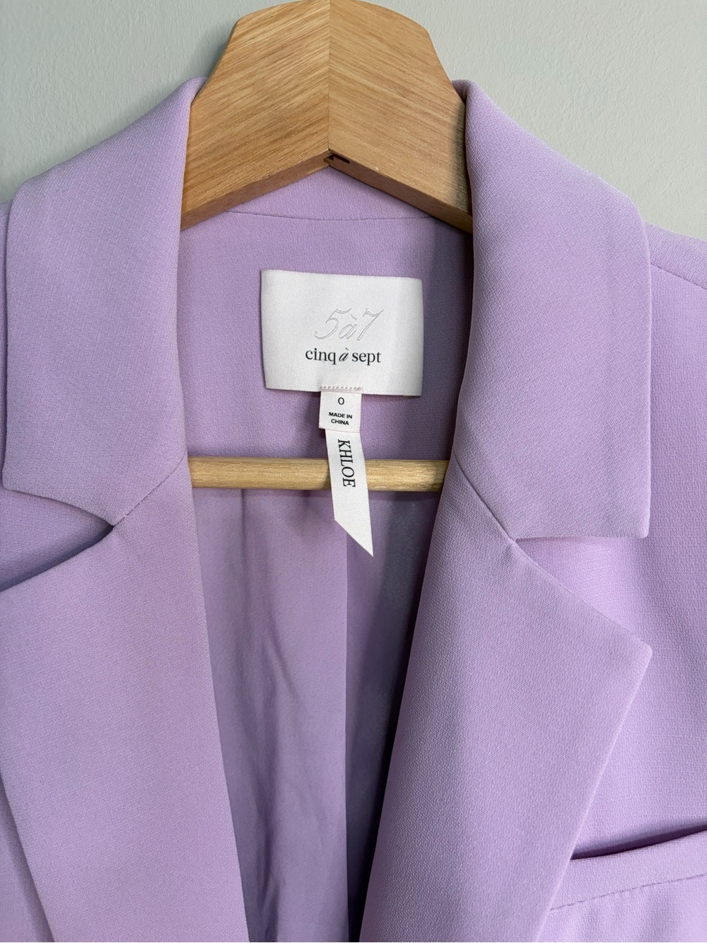 cinq a sept Khloe Blazer Rushed Sleeves Lavender - Picture 2 of 7